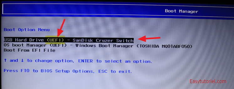 03 Boot USB UEFI