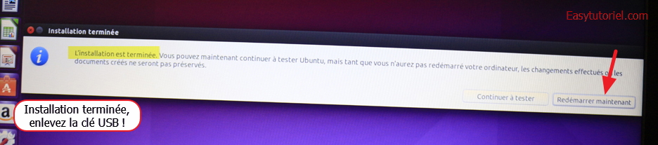 26 Ubuntu installation terminee
